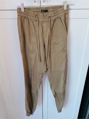 Supplies men’s XS drawstring jogger pants tan khaki